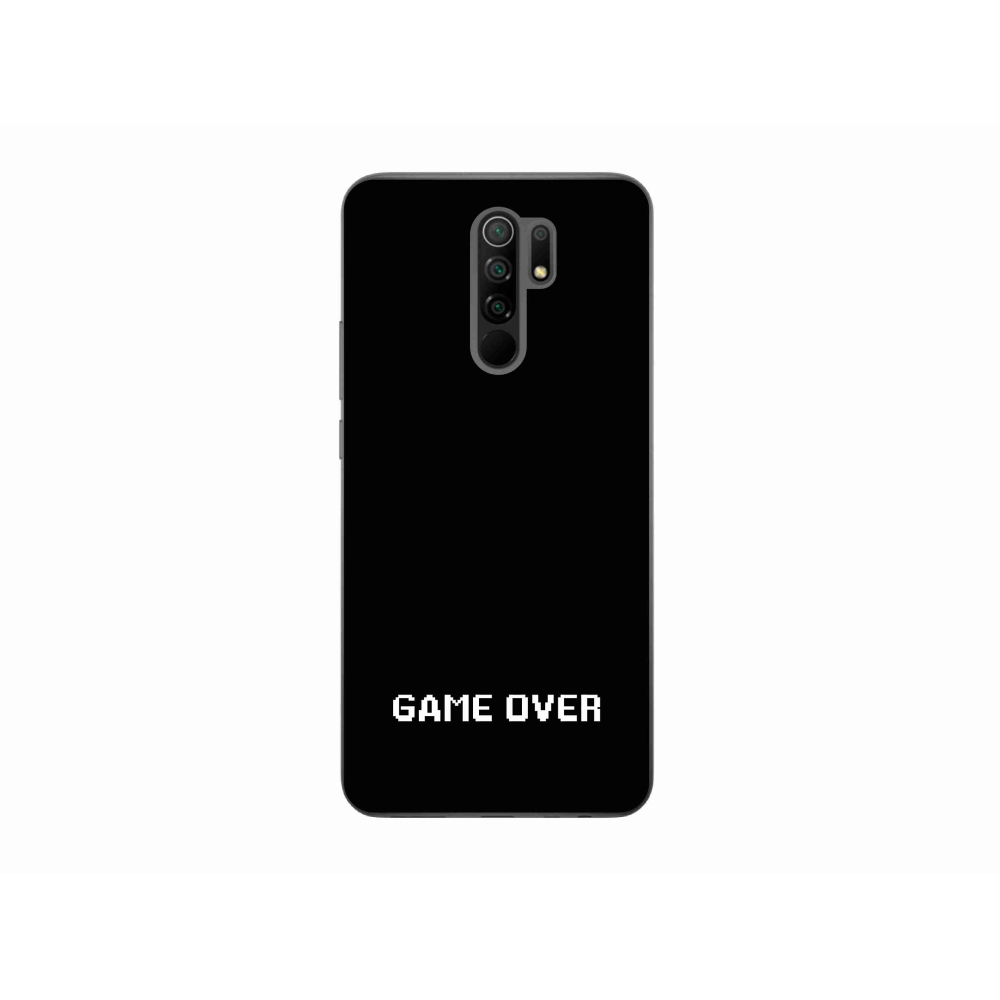 Gélový kryt mmCase na Xiaomi Redmi 9 - game over čierne pozadie