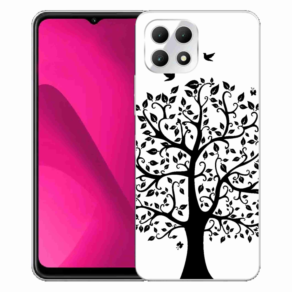Gélový kryt mmCase na T-Mobile T Phone 2 - čiernobiely strom