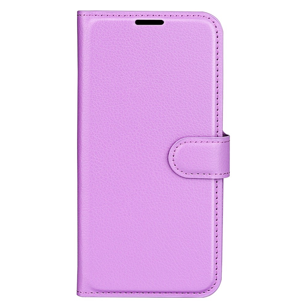 Litchi knižkové puzdro na Xiaomi Redmi Note 14S - fialové