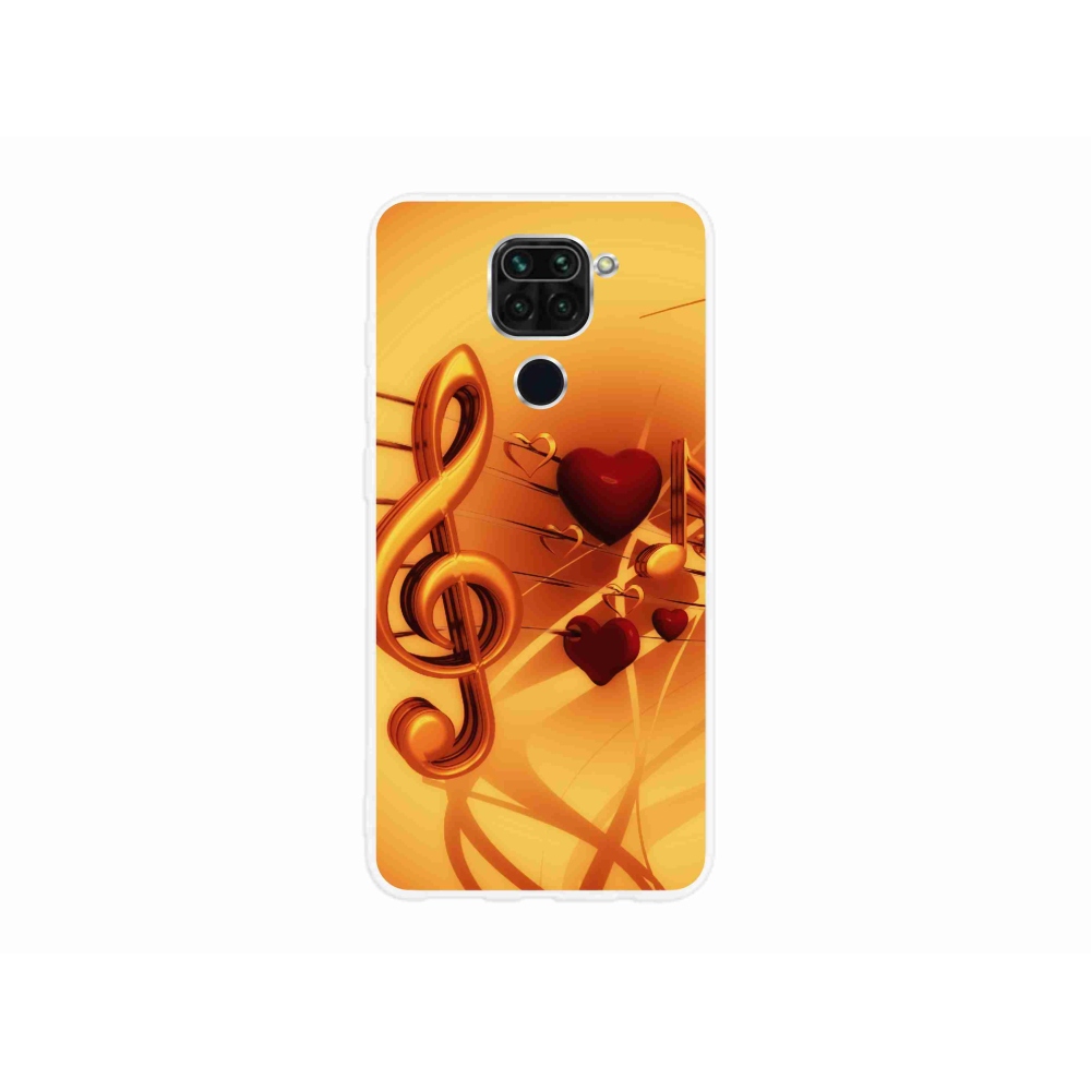 Gelový kryt mmCase na Xiaomi Redmi Note 9 - noty