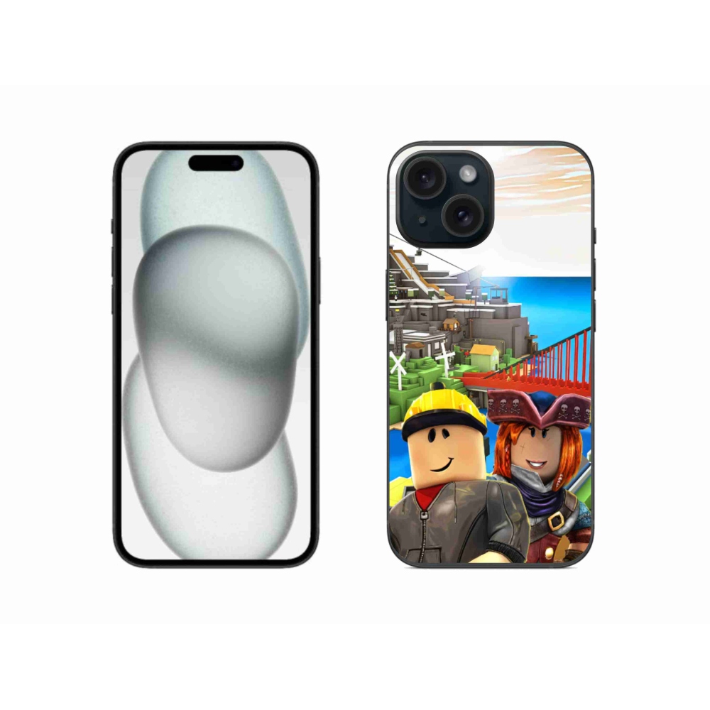 Gélový kryt mmCase na iPhone 15 - roblox 1