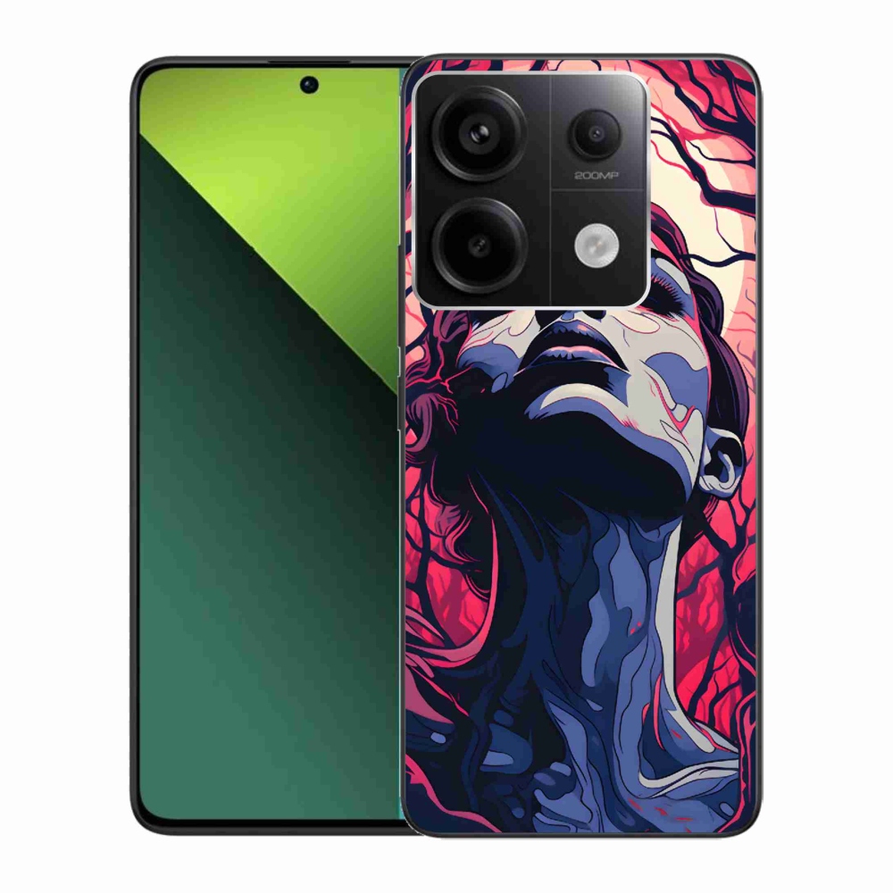 Gélový kryt mmCase na Xiaomi Redmi Note 13 Pro 5G/Poco X6 5G - abstraktná tvár