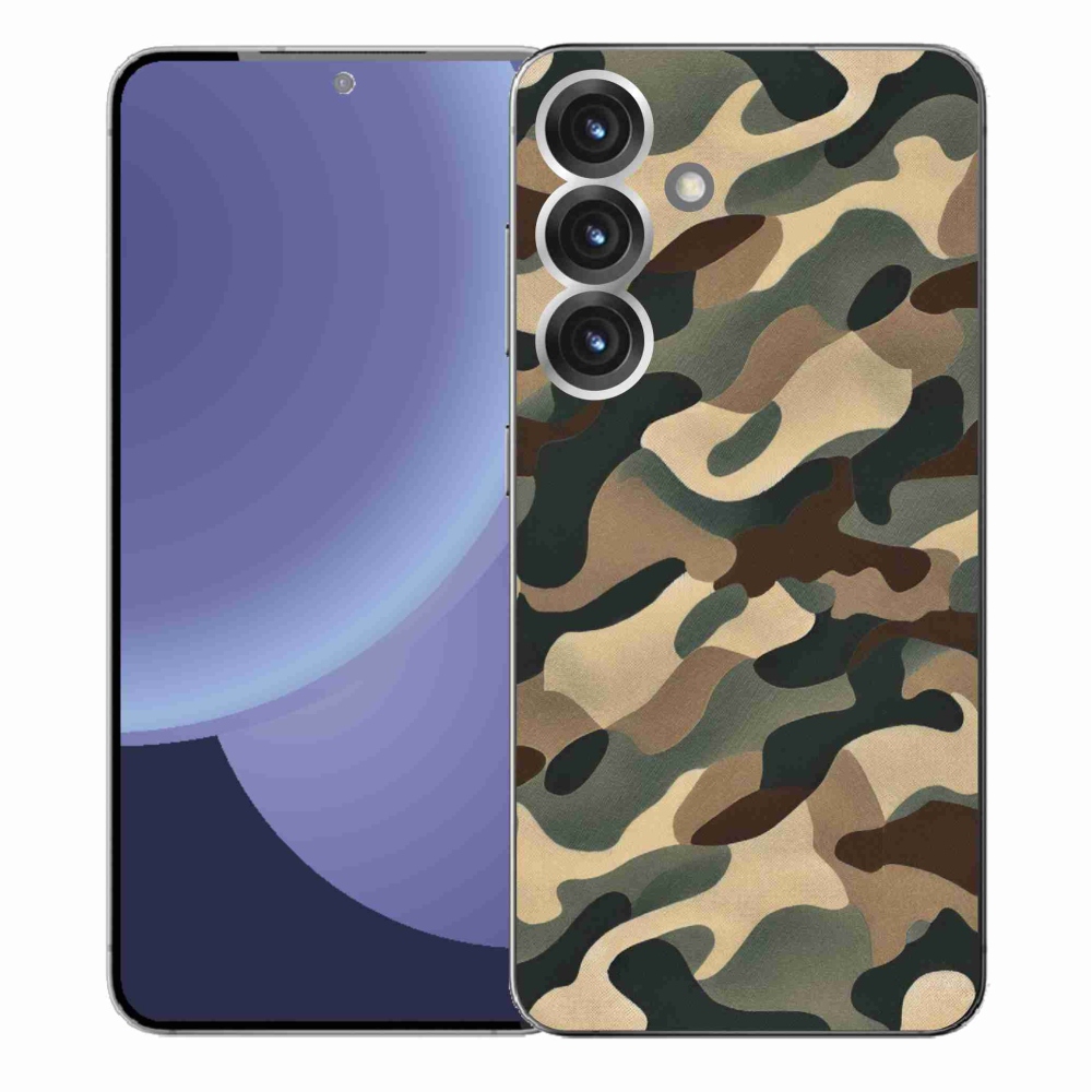 Gélový kryt mmCase na Samsung Galaxy S25+ - maskáčový vzor 11