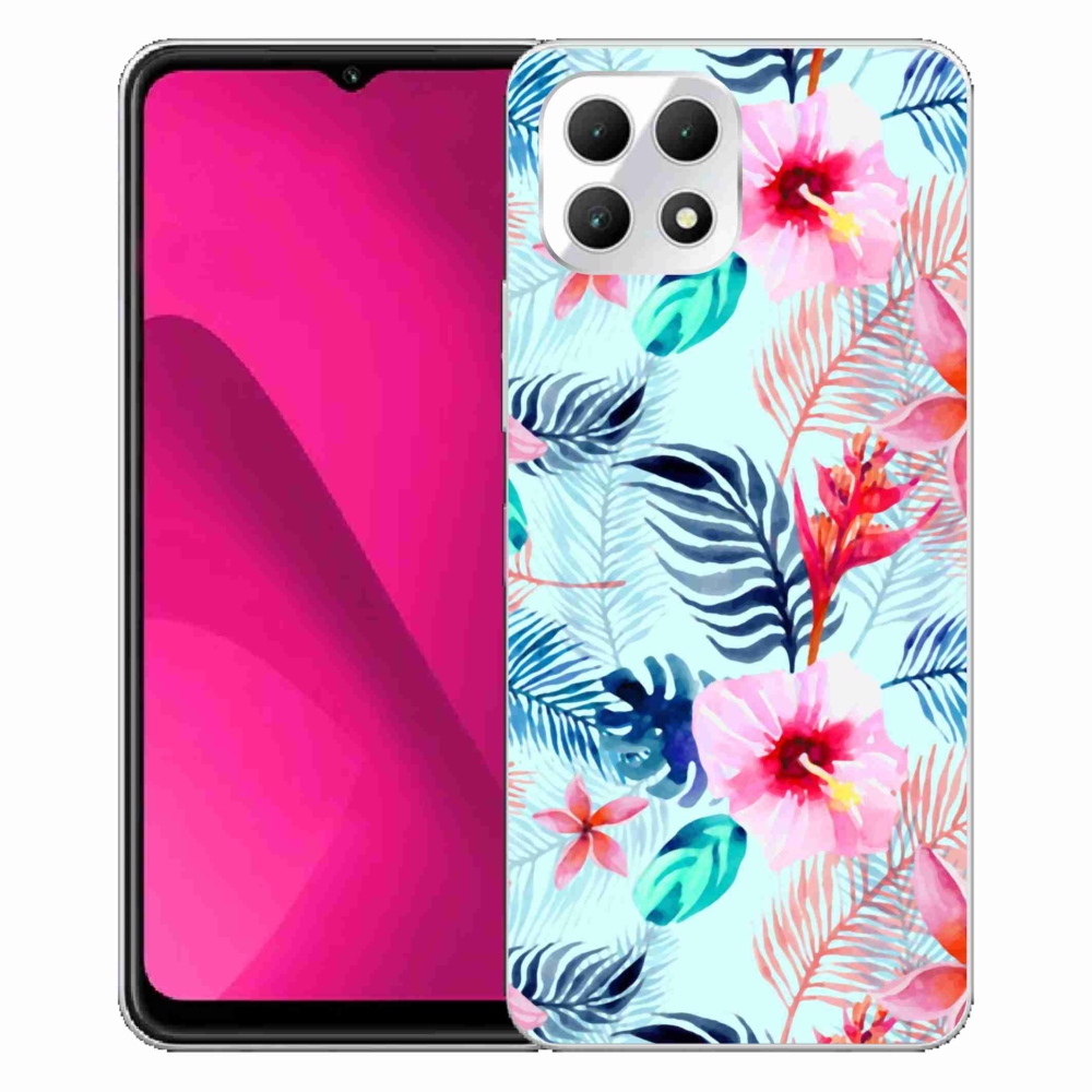 Gélový kryt mmCase na T-Mobile T Phone 2 - kvety