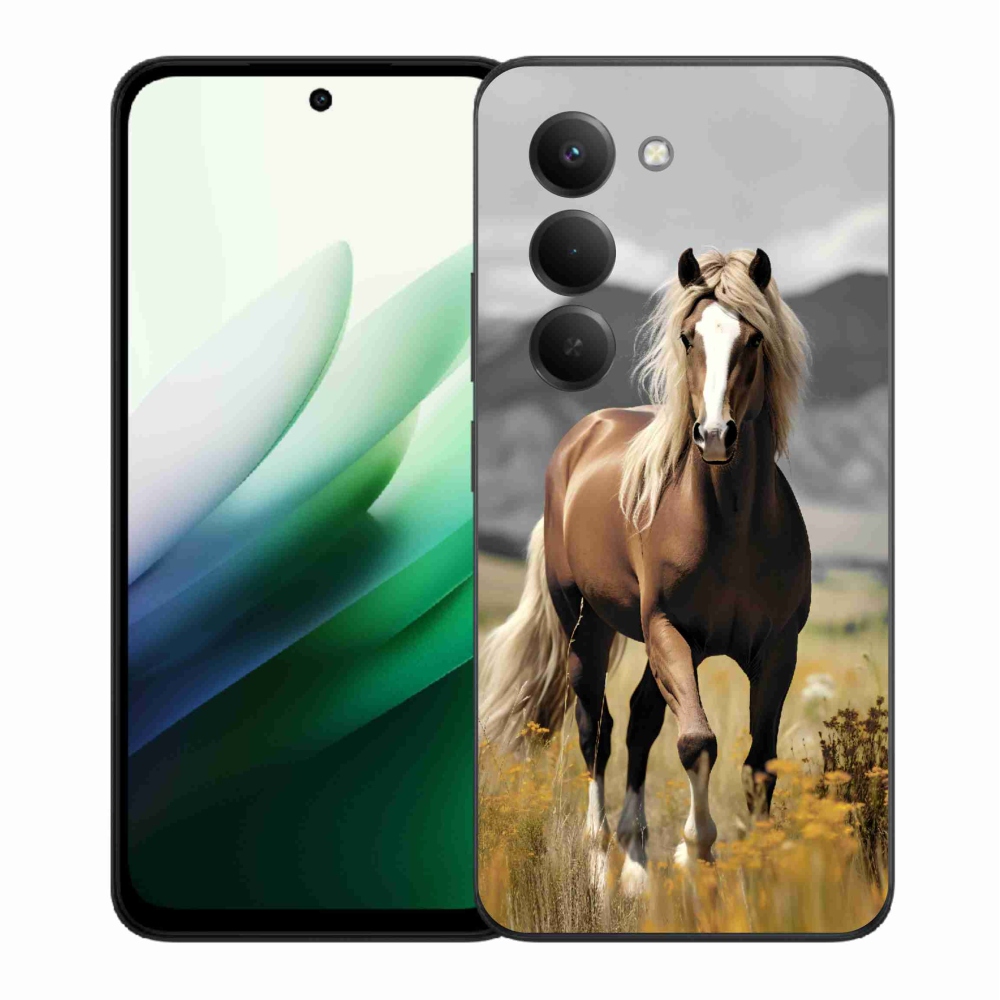 Gélový kryt mmCase na Xiaomi Redmi 15 5G (169mm) - hnedý kôň 1