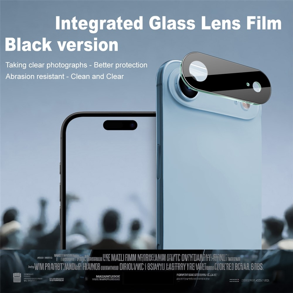 IMK sklo šošovky fotoaparátu na iPhone 17 Air - čierne