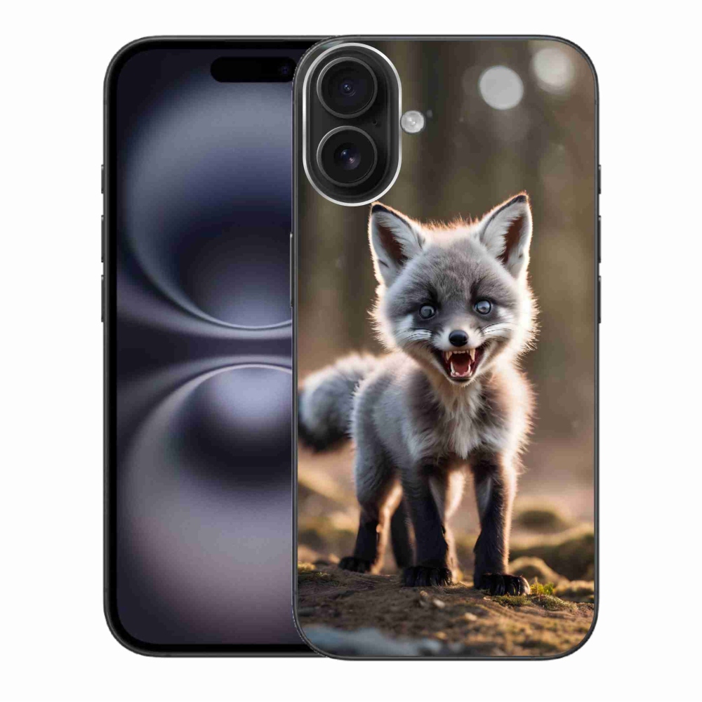 Gélový kryt mmCase na iPhone 16 Plus - rozzúrená líška