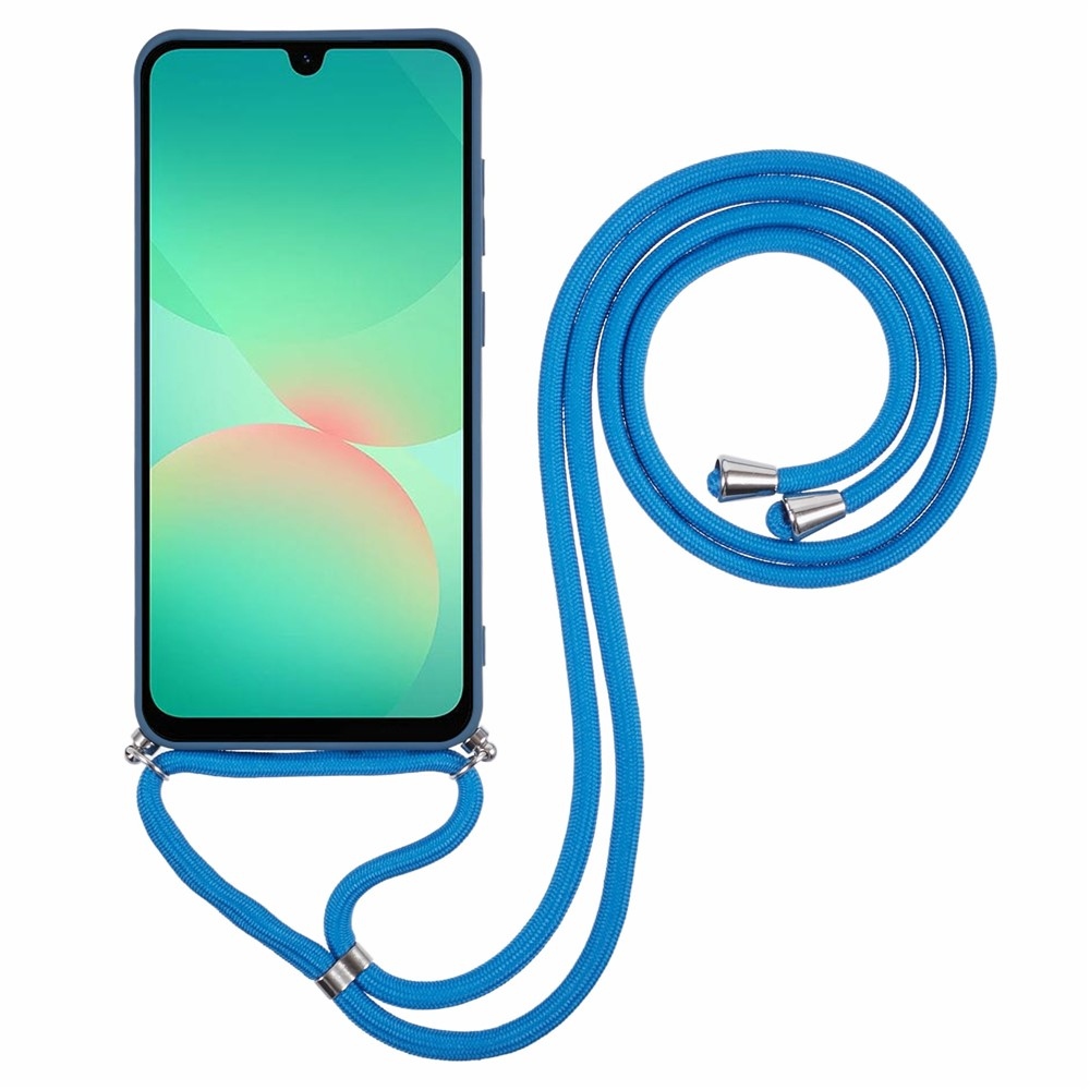 Lining gélový obal so šnúrkou na Samsung Galaxy A17 5G - modrý