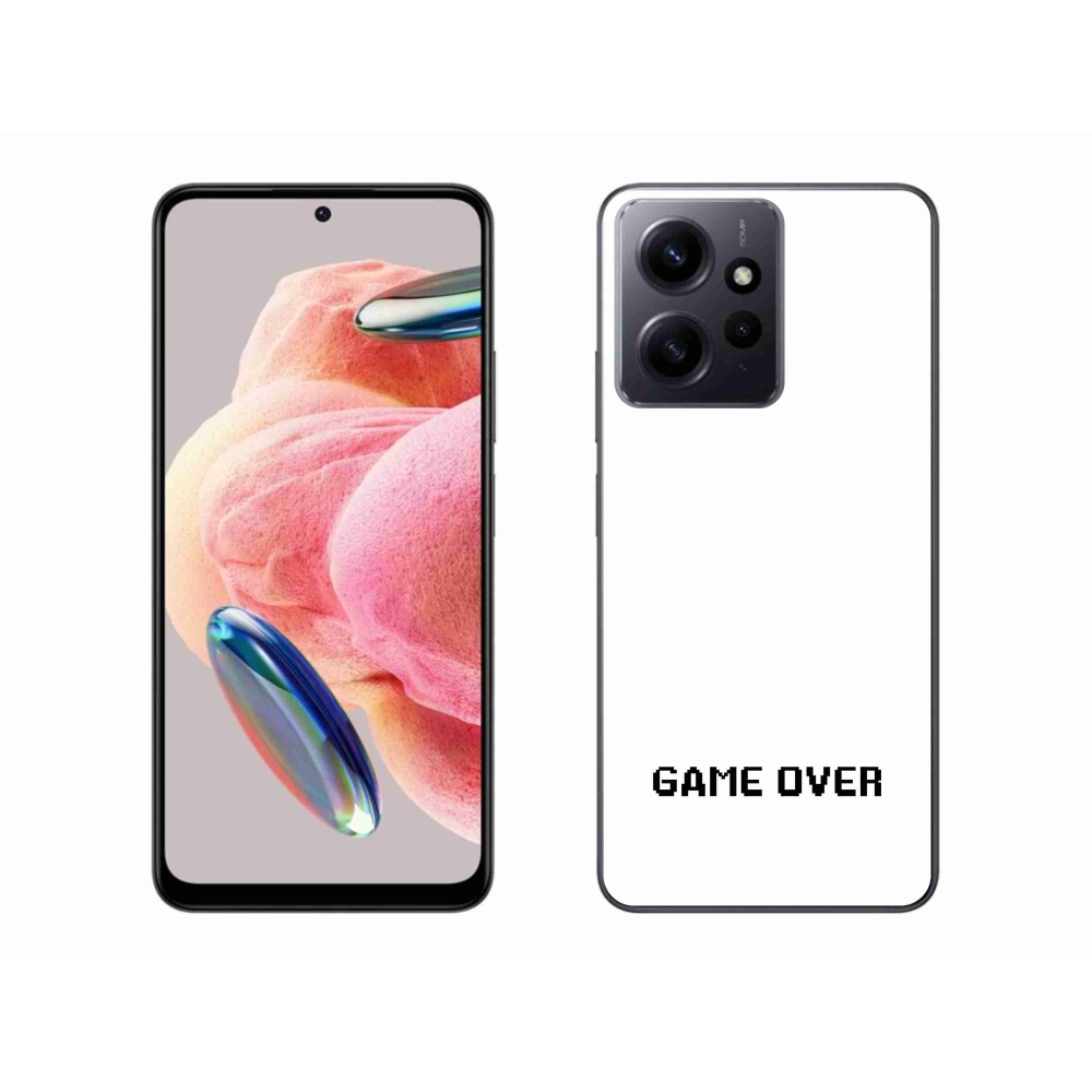 Gélový kryt mmCase na Xiaomi Redmi Note 12 4G - game over biele pozadie