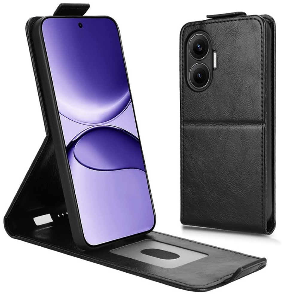 Vert flipové púzdro na Xiaomi Poco F7 5G - čierne