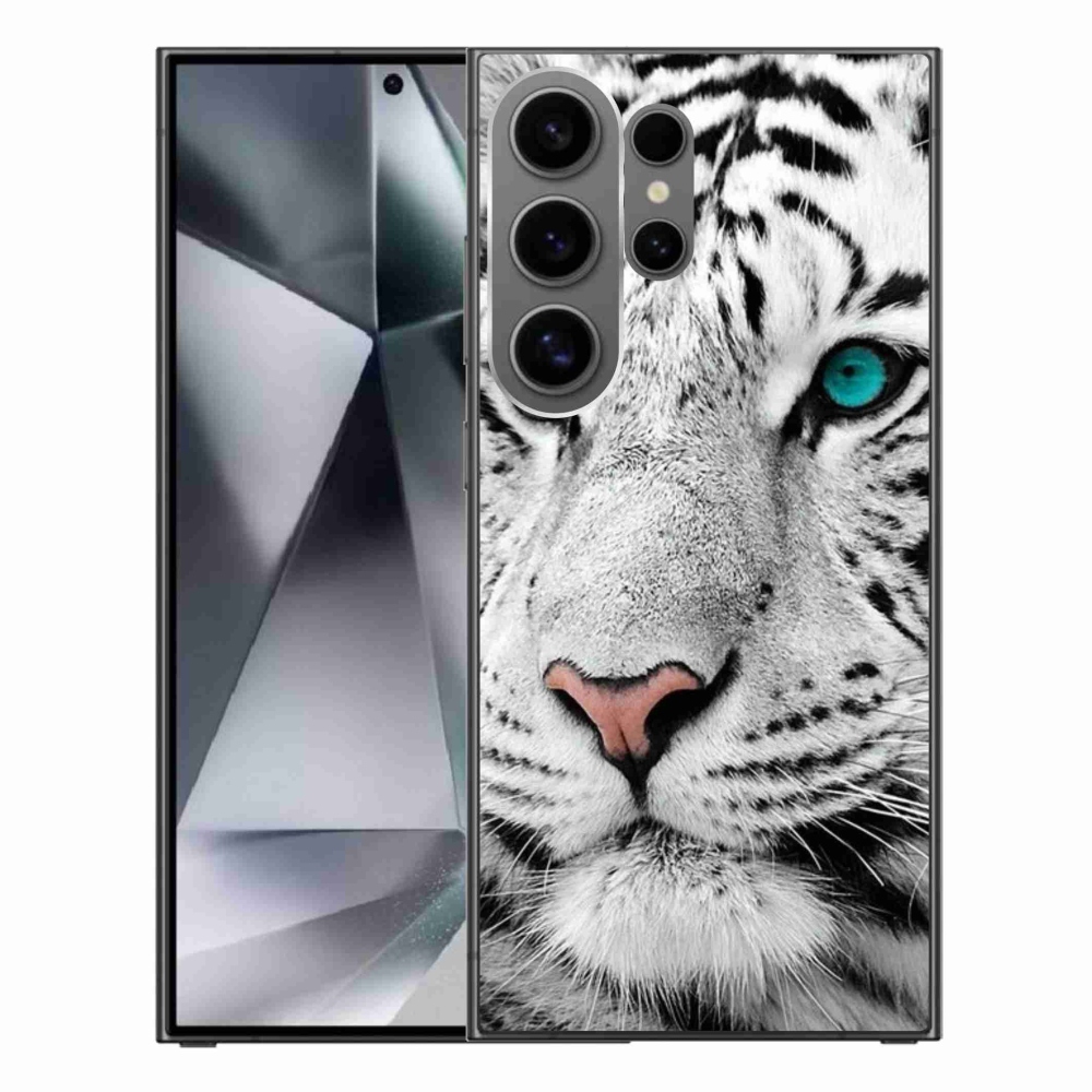 Gélový kryt mmCase na Samsung Galaxy S24 Ultra - biely tiger