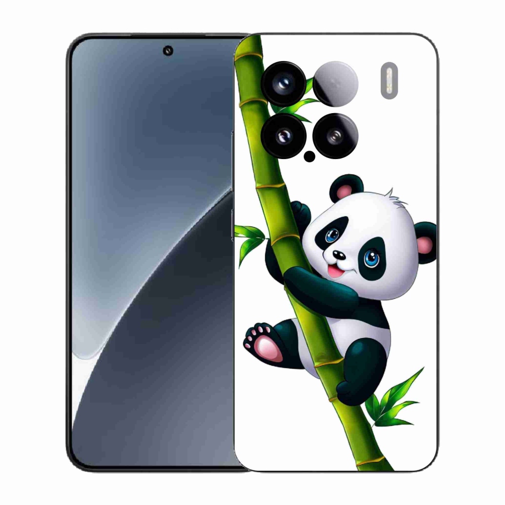 Gélový kryt mmCase na Xiaomi 15 - panda na bambuse