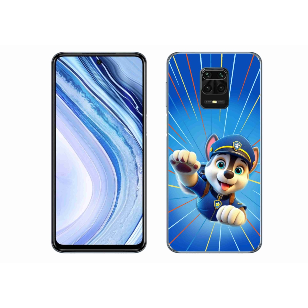 Gélový kryt mmCase na Xiaomi Redmi Note 9S - labková patrola 2