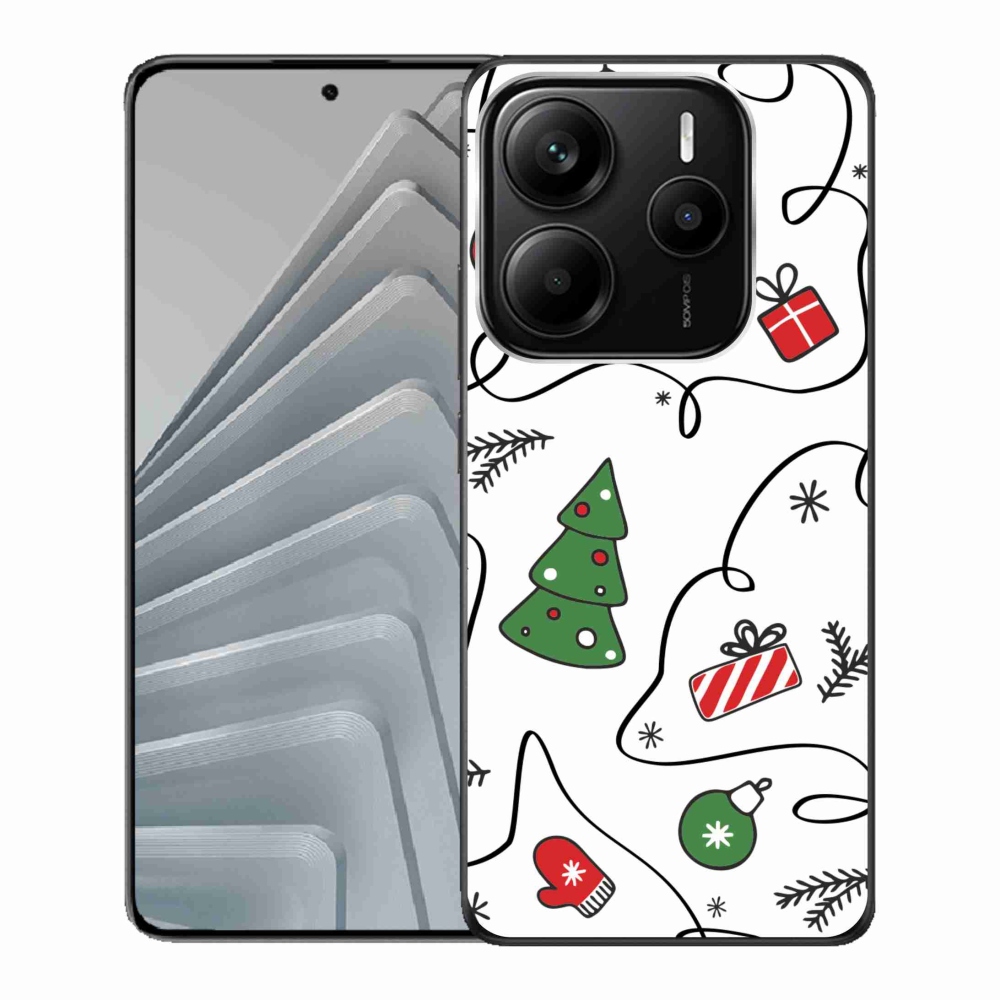 Gélový kryt mmCase na Xiaomi Redmi Note 14 5G - vianočné motívy