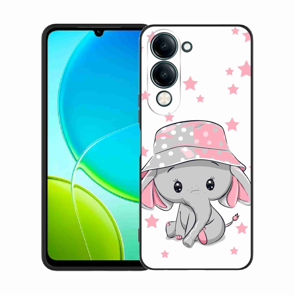 Gélový kryt mmCase na Vivo Y29s 5G - ružový slon