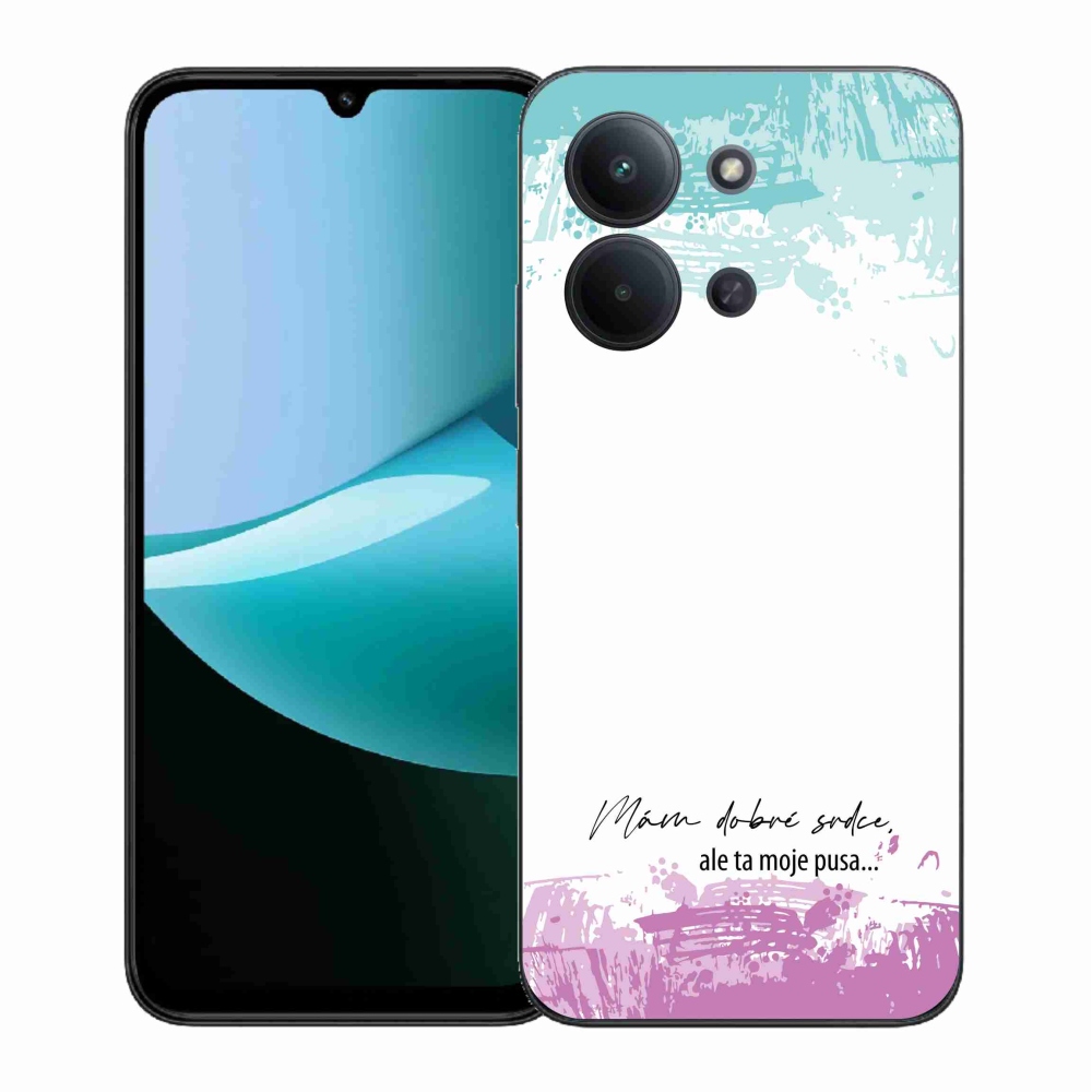 Gélový kryt mmCase na Xiaomi Redmi 15C 4G (171mm)/Poco C85 4G (171mm) - vtipný text 3 biele pozadie