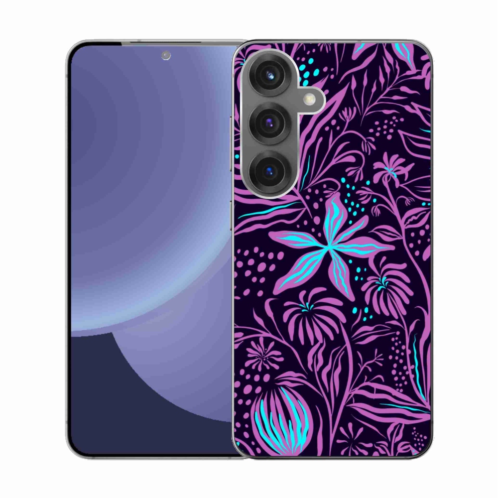 Gélový kryt mmCase na Samsung Galaxy S25 - kvety 2