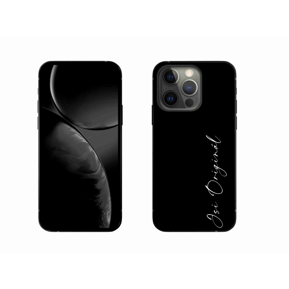 Gélový kryt mmCase na iPhone 13 Pro 6.1 - si originál čierne pozadie