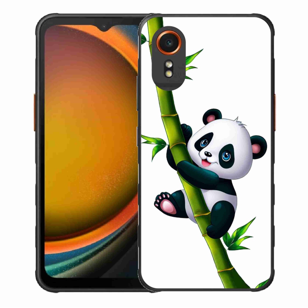 Gélový kryt mmCase na Samsung Galaxy Xcover 7 - panda na bambuse