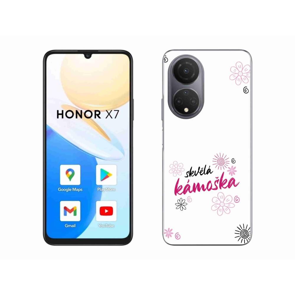 Gélový kryt mmCase na Honor X7 - skvelá kamoška biele pozadie