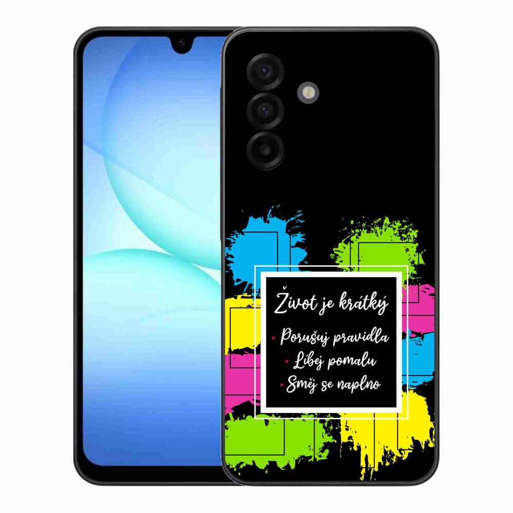 Gélový kryt mmCase na Samsung Galaxy A17 4G/5G - citát 5 čierne pozadie