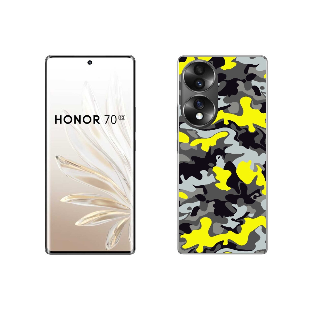 Gélový kryt mmCase na Honor 70 - maskáčový vzor 6