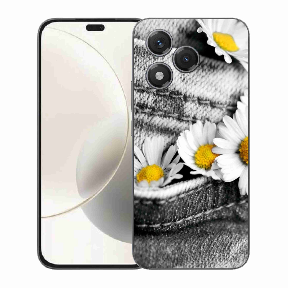 Gélový kryt mmCase na Honor 400 Lite - margarétky