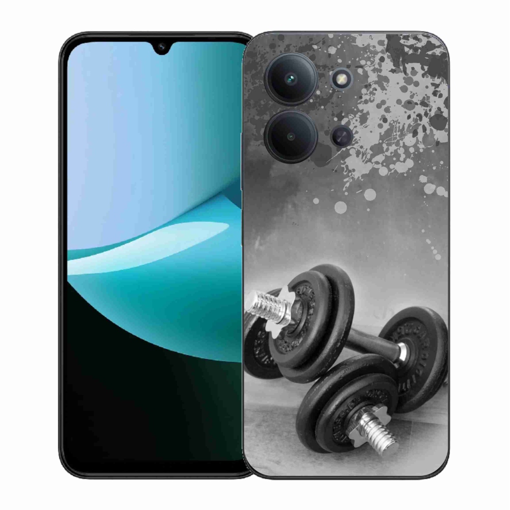 Gélový kryt mmCase na Xiaomi Redmi 15C 4G (171mm)/Poco C85 4G (171mm) - činky 1