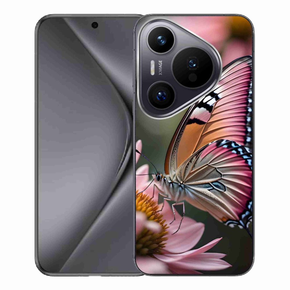 Gélový kryt mmCase na Huawei Pura 70 Pro - farebný motýľ
