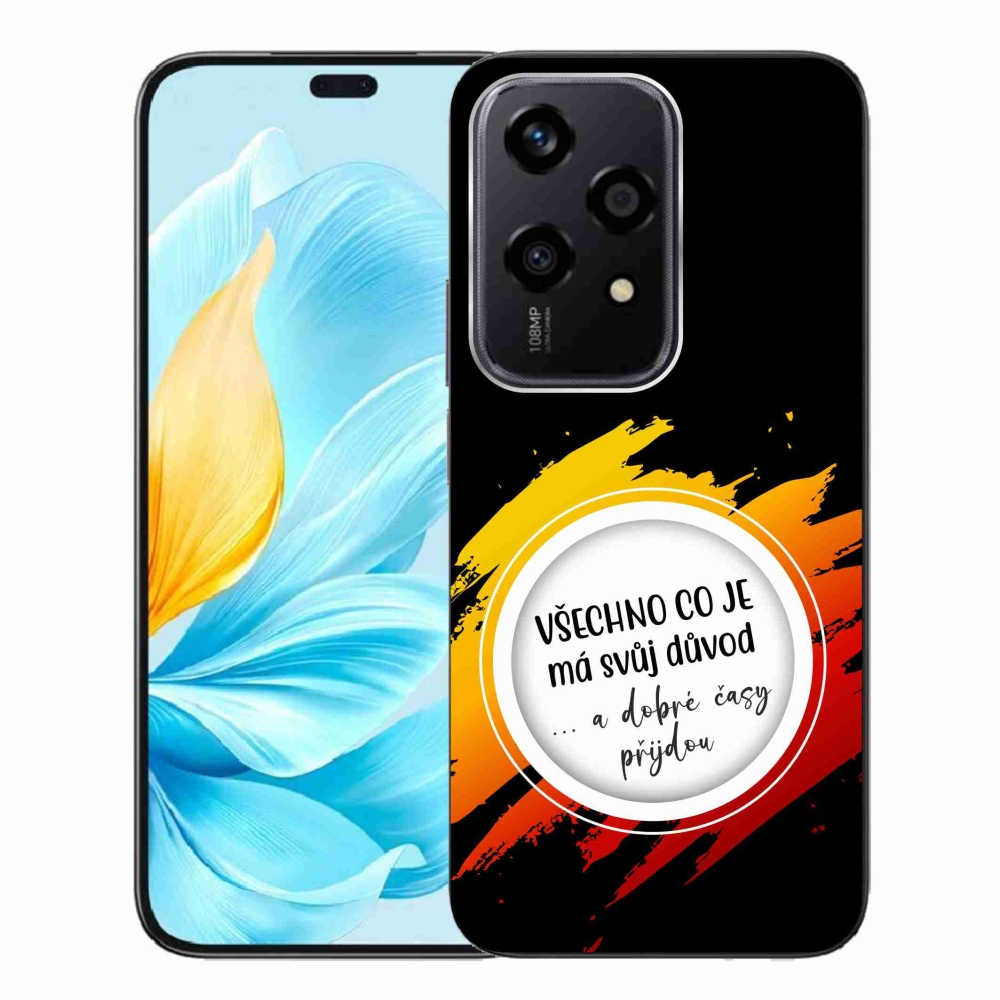 Gélový kryt mmCase na Honor 200 Lite 5G - citát 3 čierne pozadie