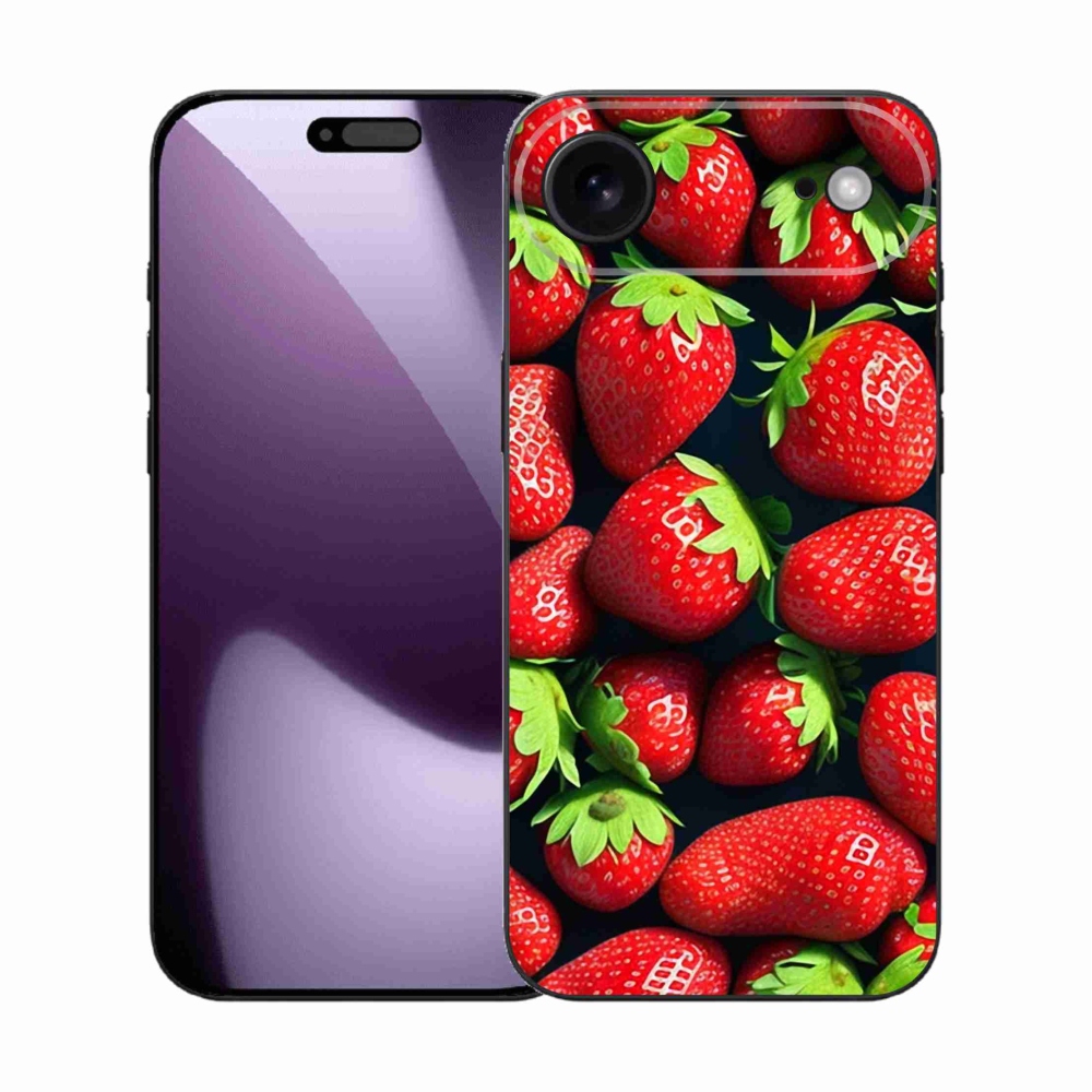 Gélový kryt mmCase na iPhone 17 Air - jahody