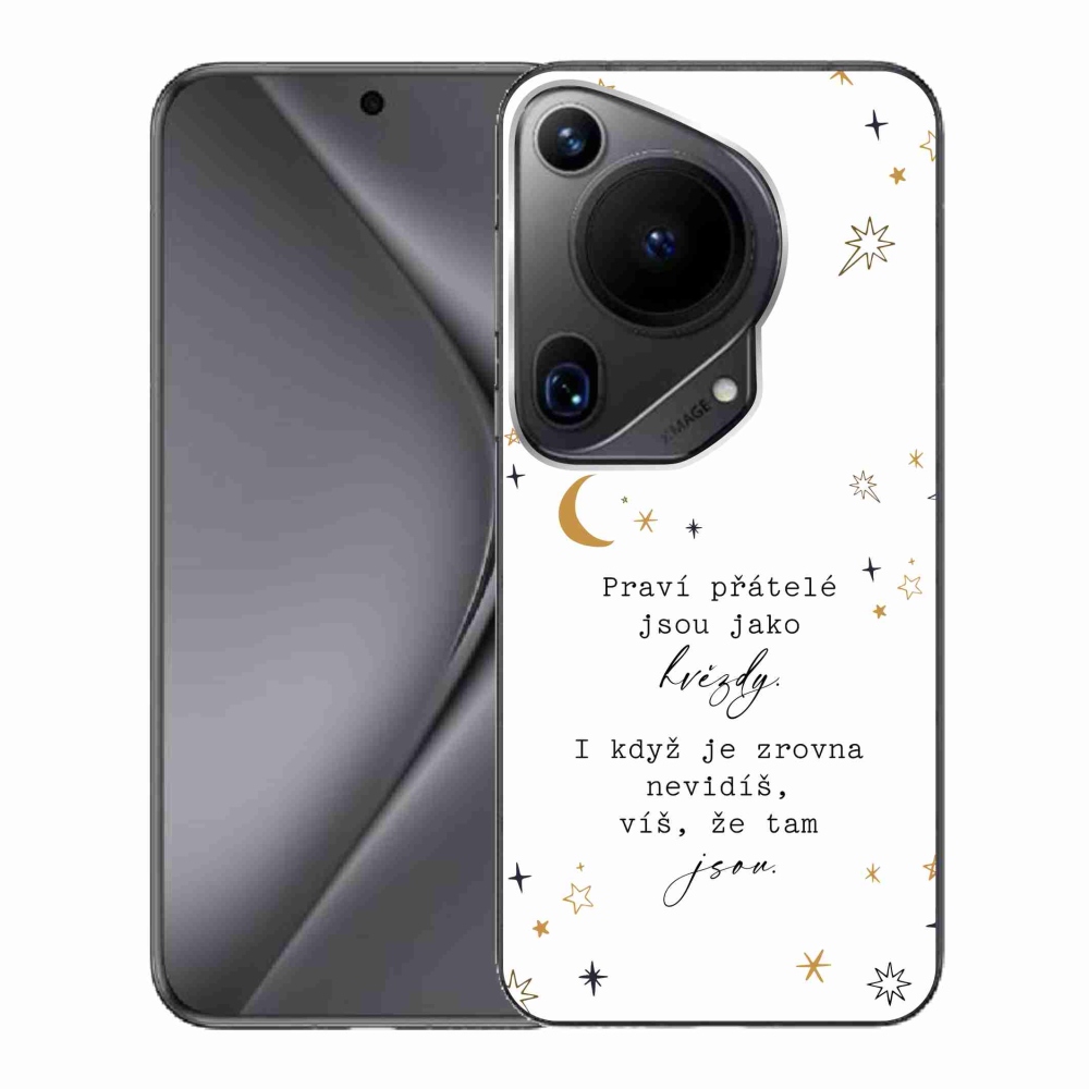 Gélový kryt mmCase na Huawei Pura 70 Ultra - citát 6 biele pozadie