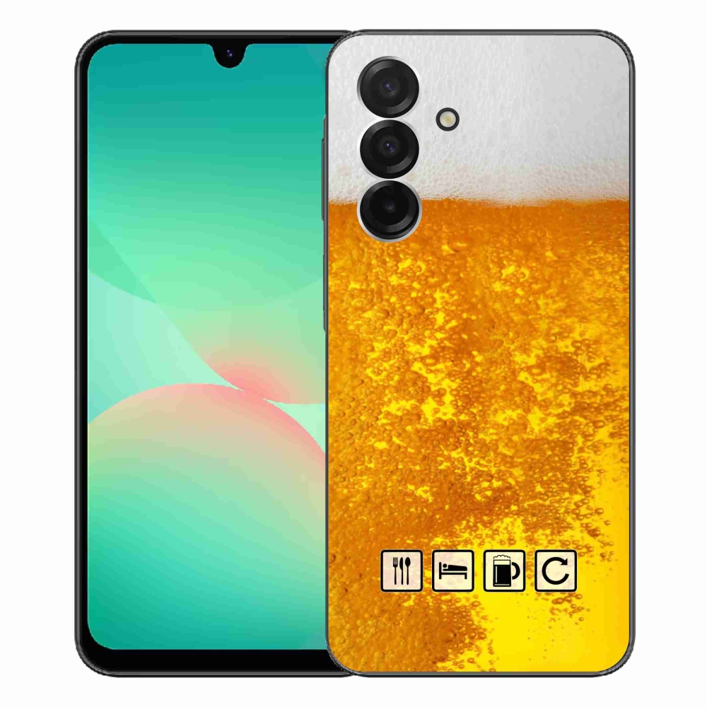 Gélový kryt mmCase na Samsung Galaxy A26 5G - pivný motív 3