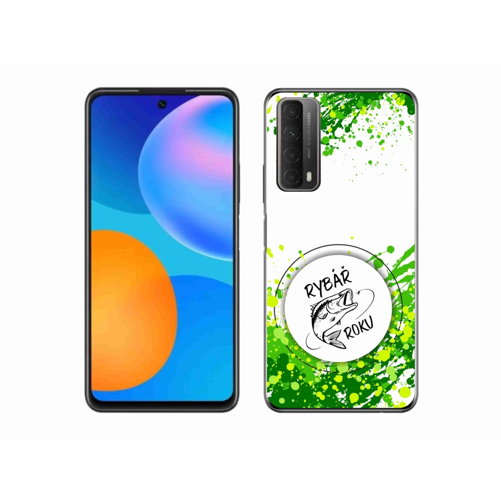 Gélový kryt mmCase na Huawei P Smart (2021) - rybár roka biele pozadie