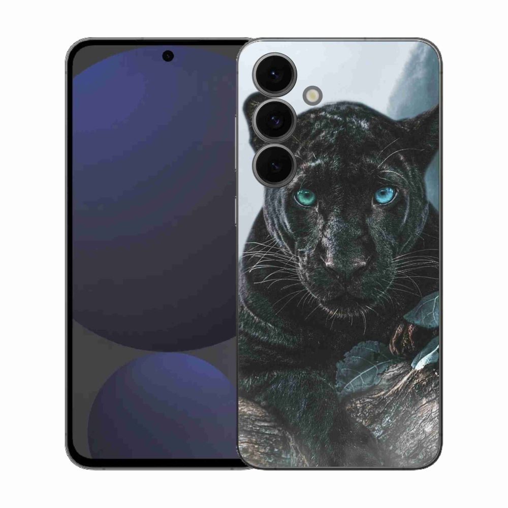 Gélový kryt mmCase na Samsung Galaxy S25 FE - čierny panter