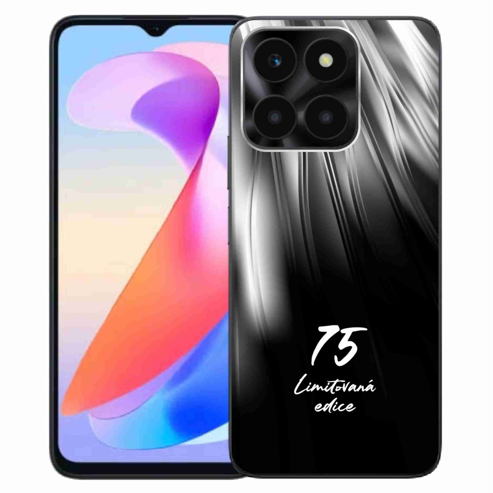 Gélový kryt mmCase na Honor X6a - 75 limitovaná edícia čierne pozadie