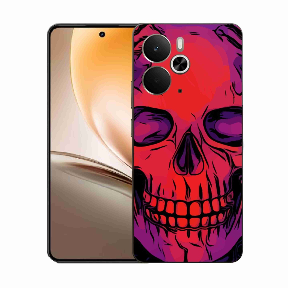 Gélový kryt mmCase na Realme 14 5G - lebka