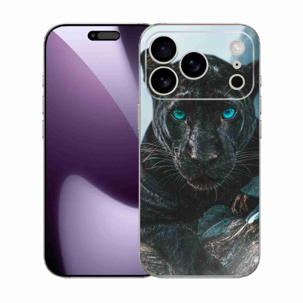 Gélový kryt mmCase na iPhone 17 Pro - čierny panter
