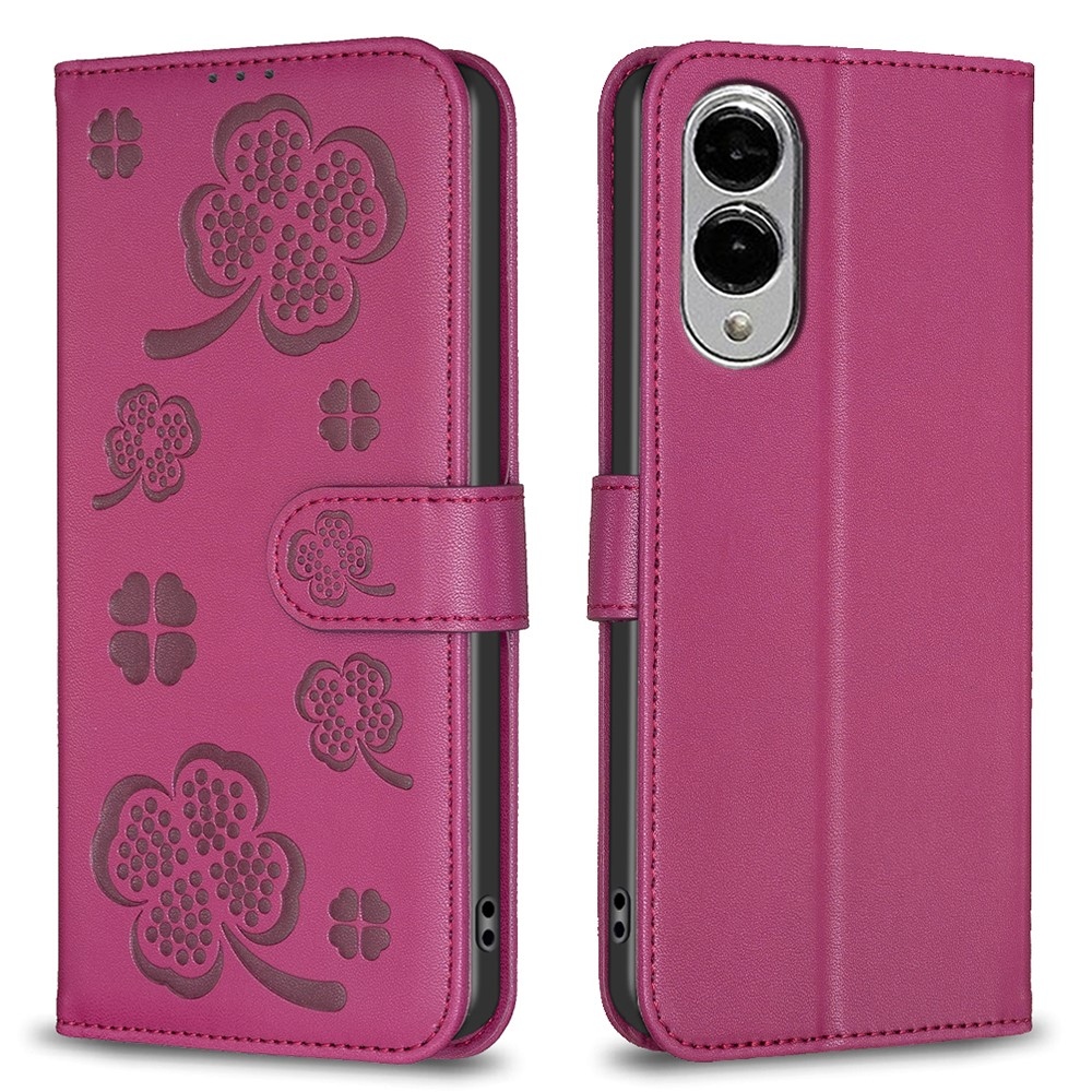 Clover knižkové púzdro na Samsung Galaxy S25 Edge - rose