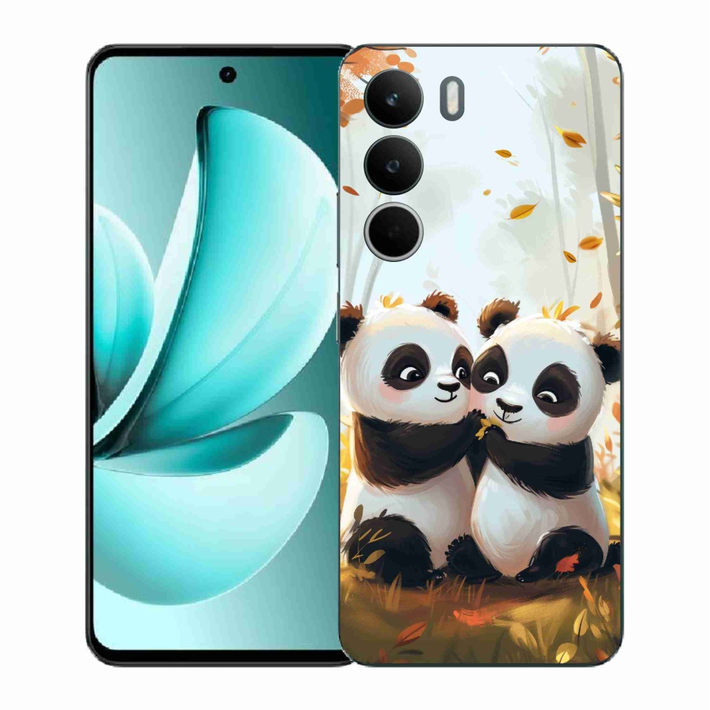 Gélový kryt mmCase na Realme C71 - pandy