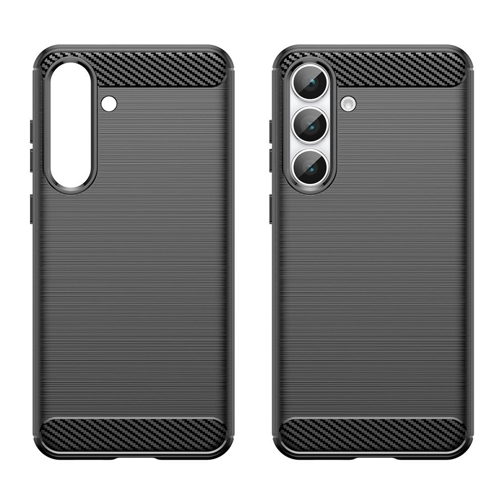 Carbon odolný gélový obal na Samsung Galaxy S25 FE - čierny