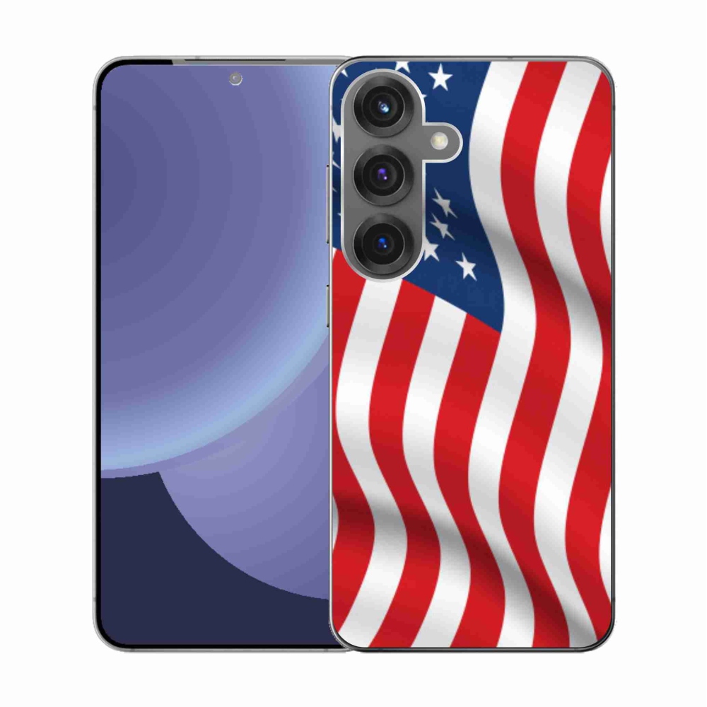 Gélový kryt mmCase na Samsung Galaxy S25 - USA vlajka