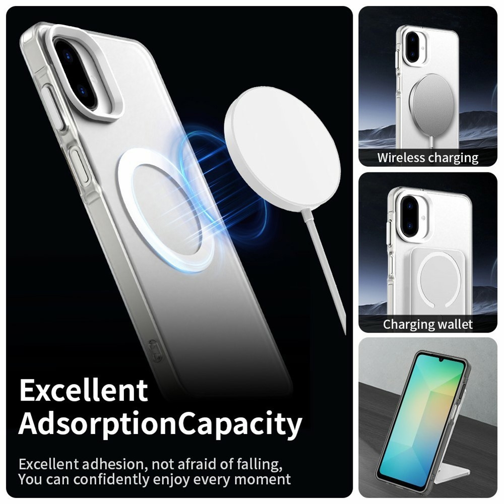 Candy gélový obal MagSafe pre Samsung Galaxy A07 4G - biely