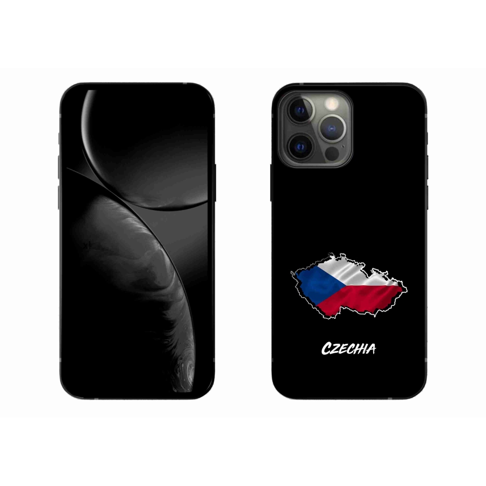 Gélový kryt mmCase na iPhone 13 Pro Max 6.7 - Slovakia čierne pozadie