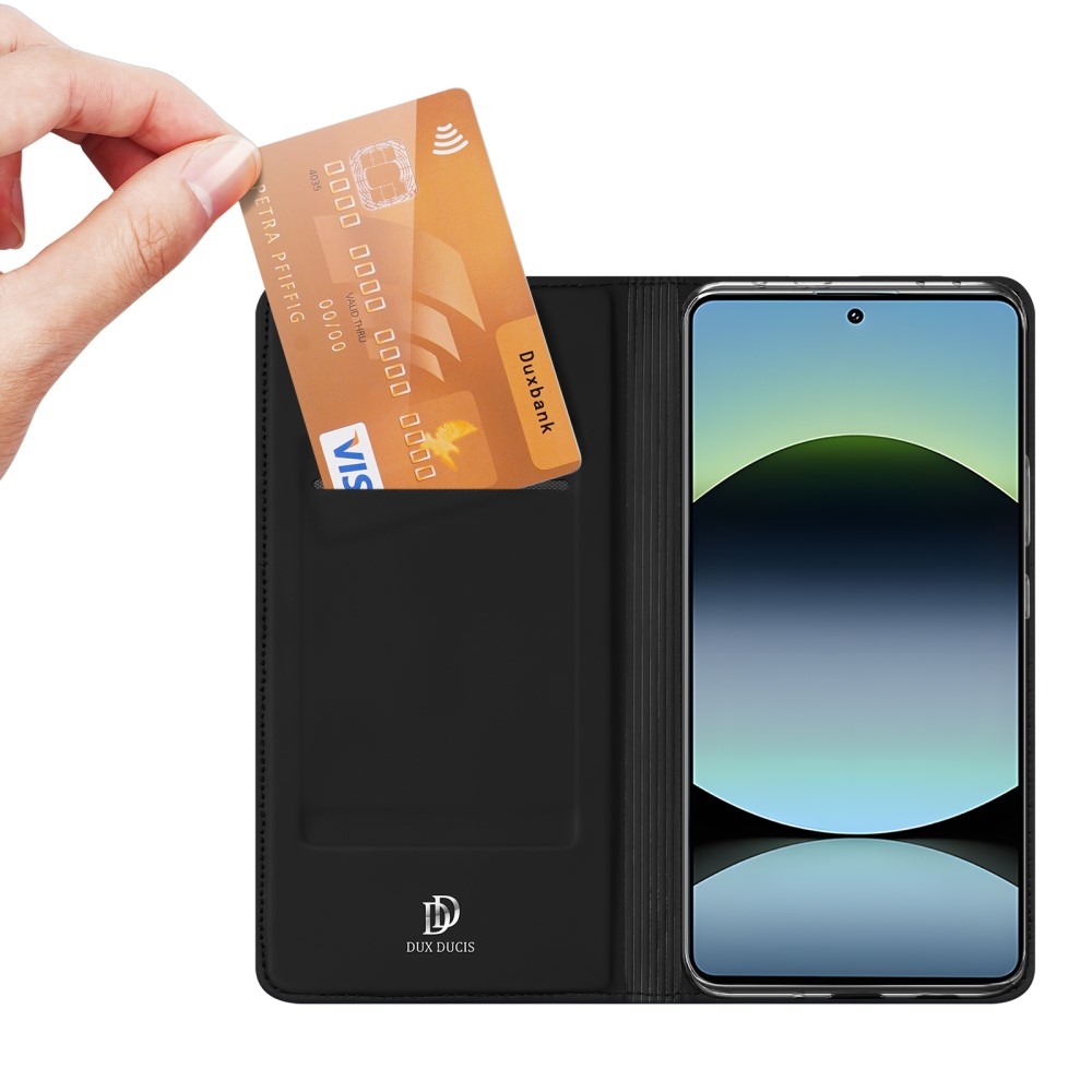 DUX knižkové púzdro na Xiaomi Redmi Note 14S - čierne