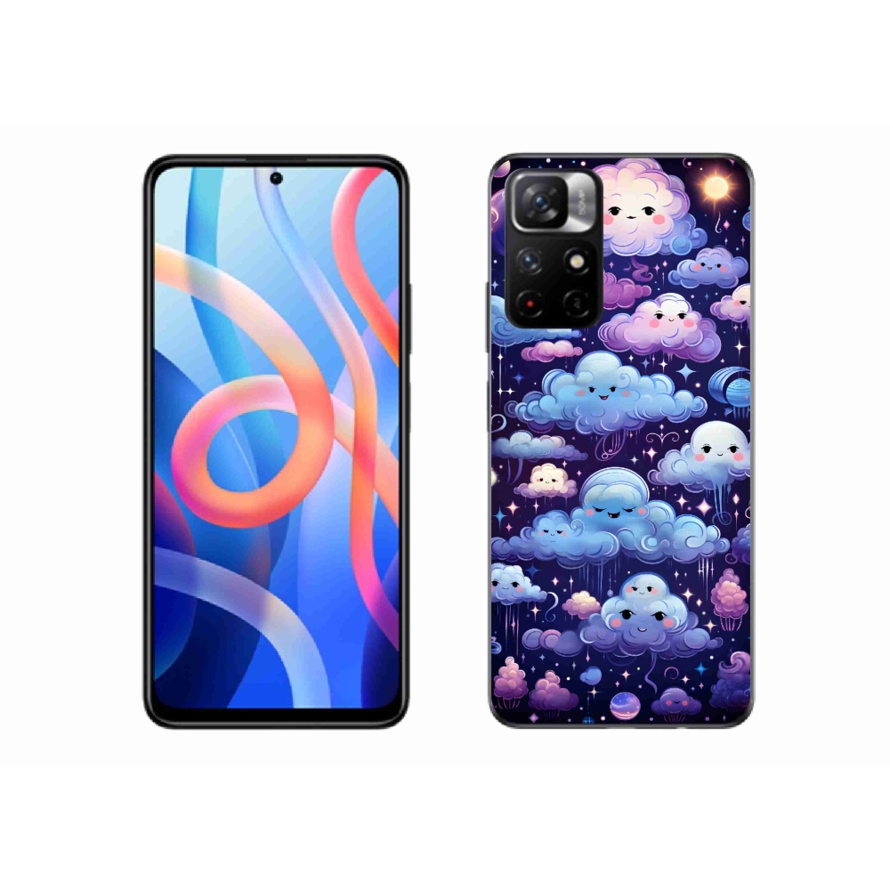 Gélový kryt mmCase na Xiaomi Poco M4 Pro 5G - mráčiky