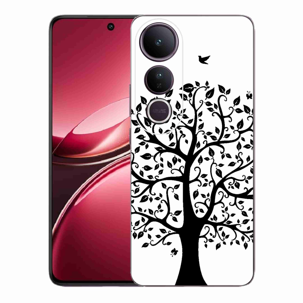 Gélový kryt mmCase na Vivo V50 Lite 4G/5G - čiernobiely strom