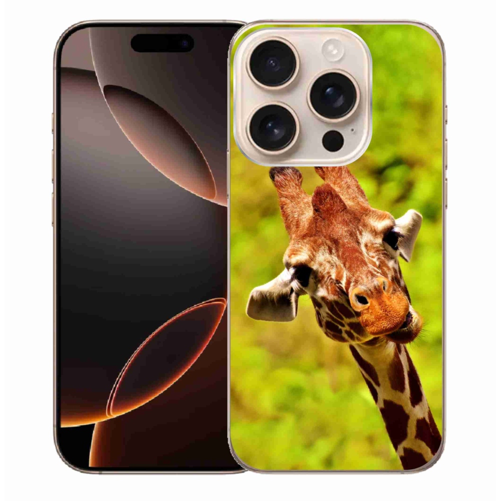 Gélový kryt mmCase na iPhone 16 Pro Max - žirafa