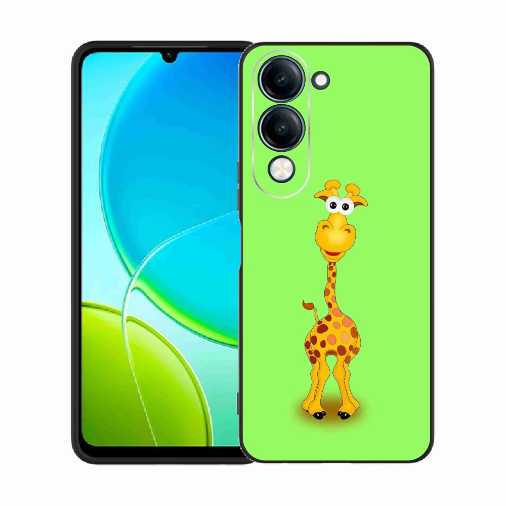 Gélový kryt mmCase na Vivo Y29s 5G - kreslená žirafa