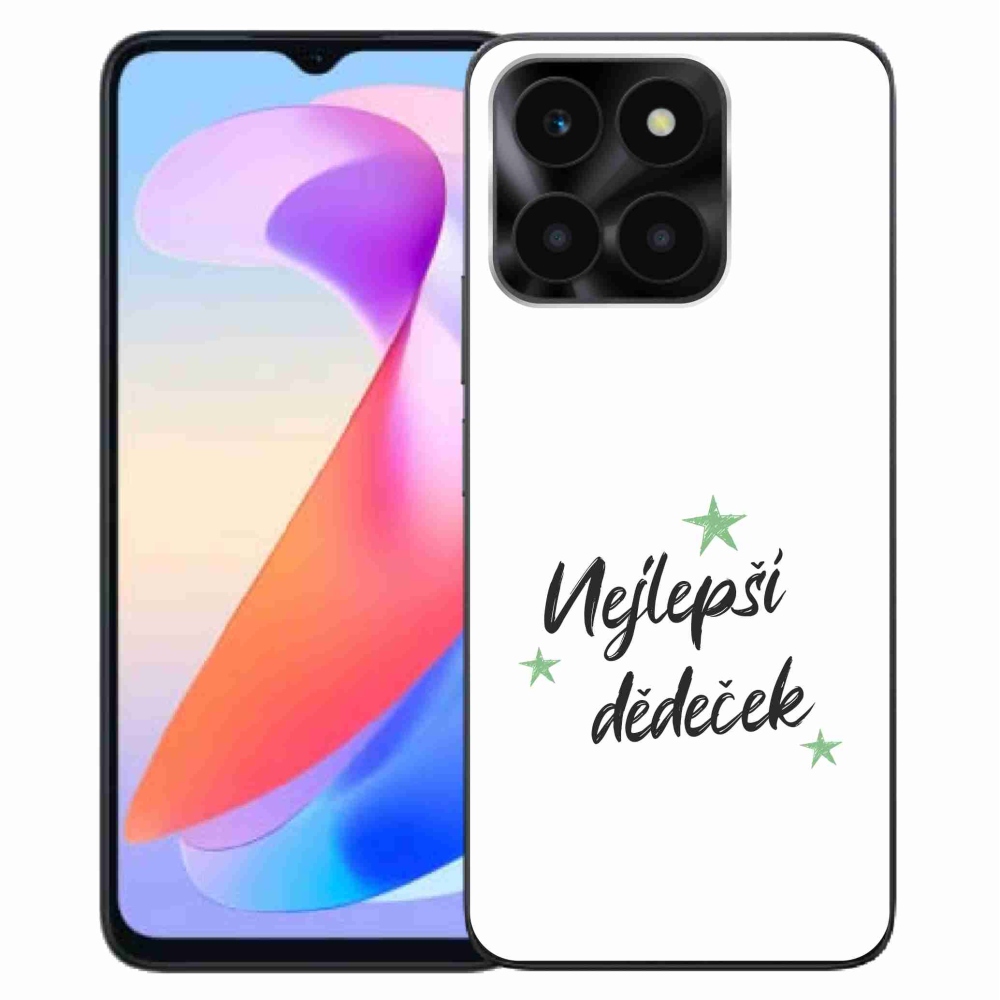 Gélový kryt mmCase na Honor X6a - najlepší dedko 2 biele pozadie